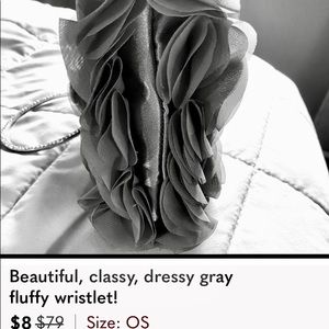 Aubrey Brooke rhinestone heels, and dressy gray wristlet